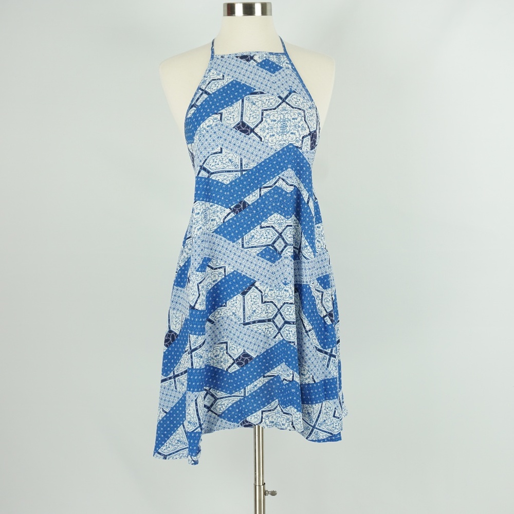 Minkpink Indigo Waters Halter Dress Revolve XS - Picture 3 of 7